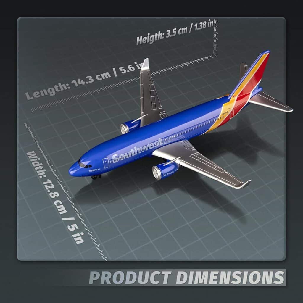 1/400 Southwest Plane Model Planes Airplane Plane Aircraft Model for Collections and Displays