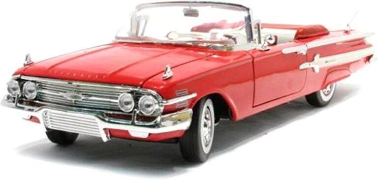 1960 Chevy Impala Convertible Red 1/18 Diecast Model Car Review