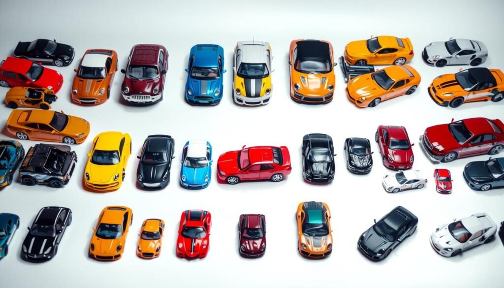 Diecast car scales comparison