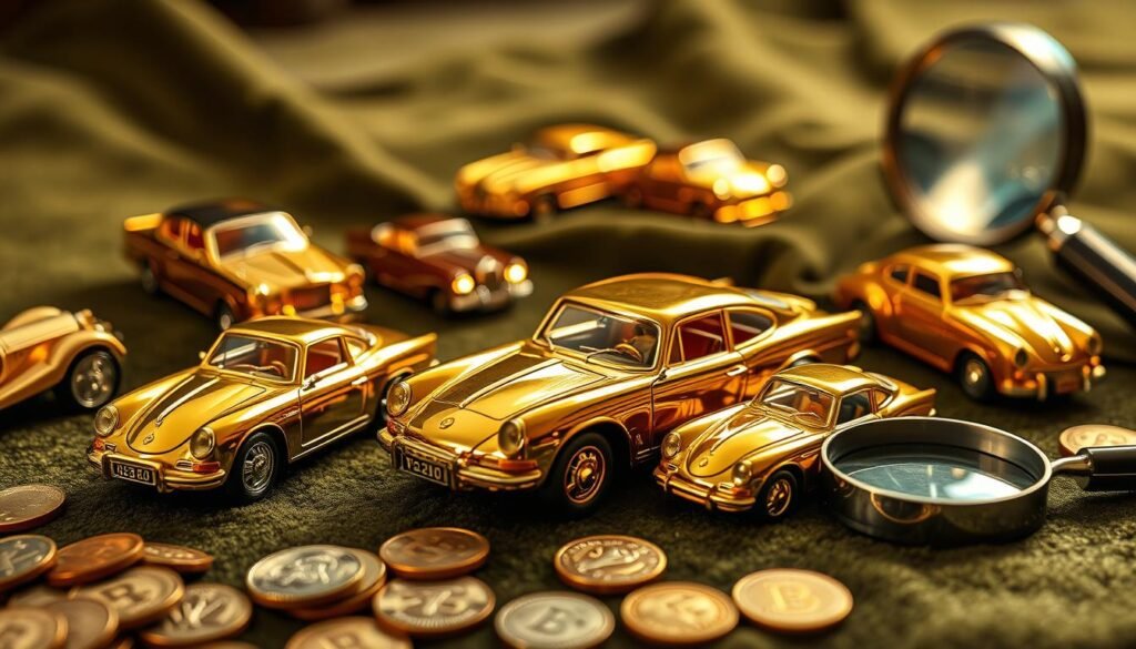 Gold-plated diecast car value factors