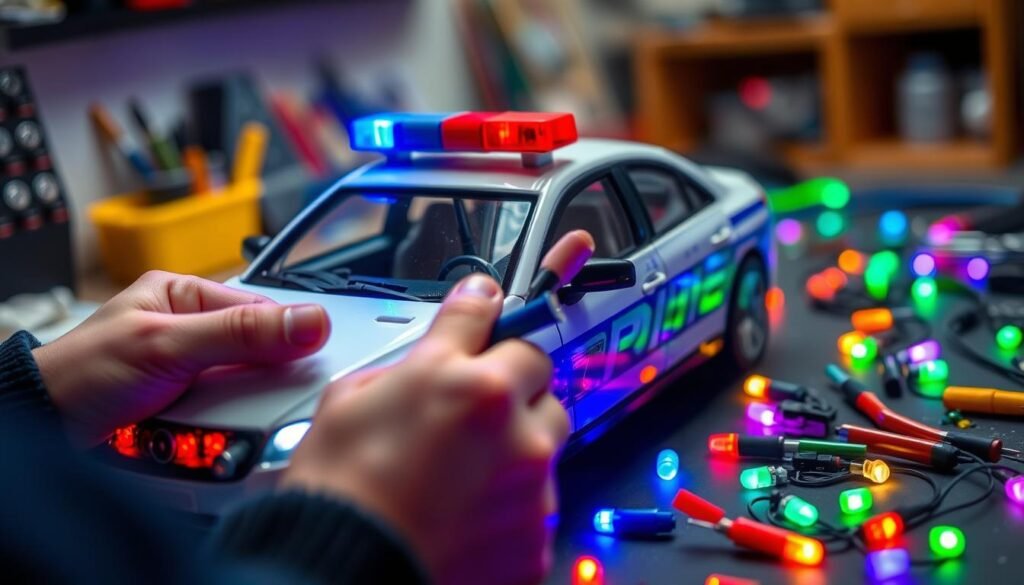 Installing LED lights on diecast