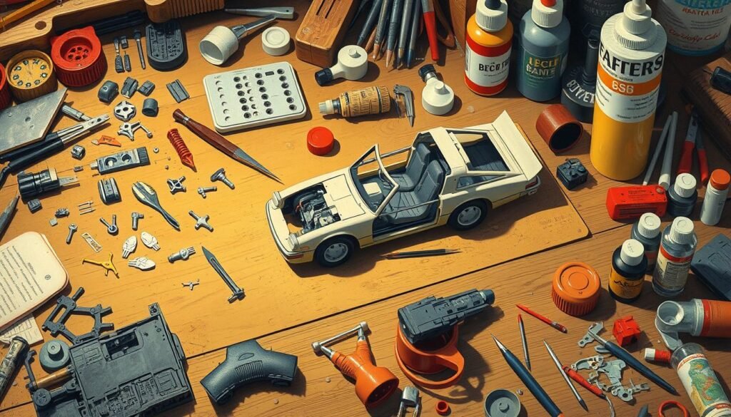 Model car assembly process