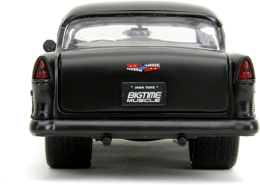 Big Time Muscle 1:24 1955 Chevy Bel-Air Die-Cast Car, Toys for Kids and Adults(Blue/Black)