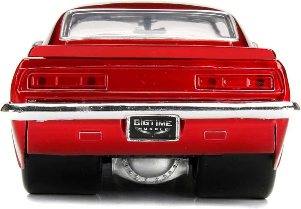 Big Time Muscle 1:24 1969 Chevy Camaro Die-Cast Car, Toys for Kids and Adults(Candy Red)