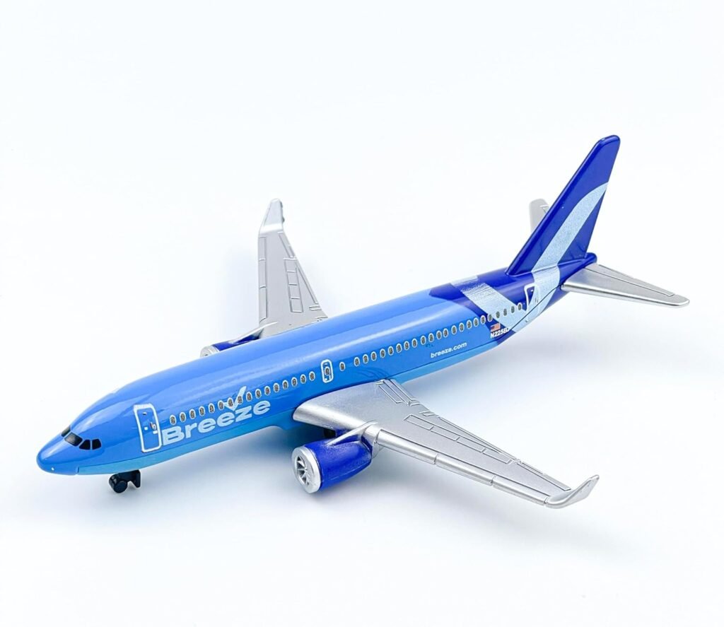Breeze Airplane Model, Die-cast Metal Planes with Plastic Parts, Suitable for Collection and Gifts