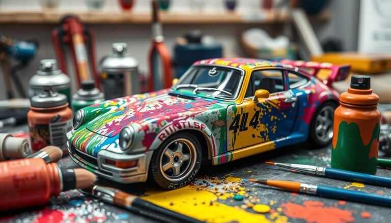 can you paint diecast cars with auto paint