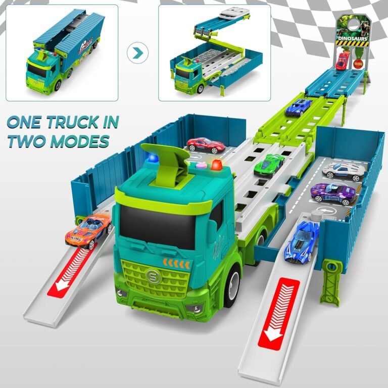 Carrier Truck Race Track Boys Toys Review