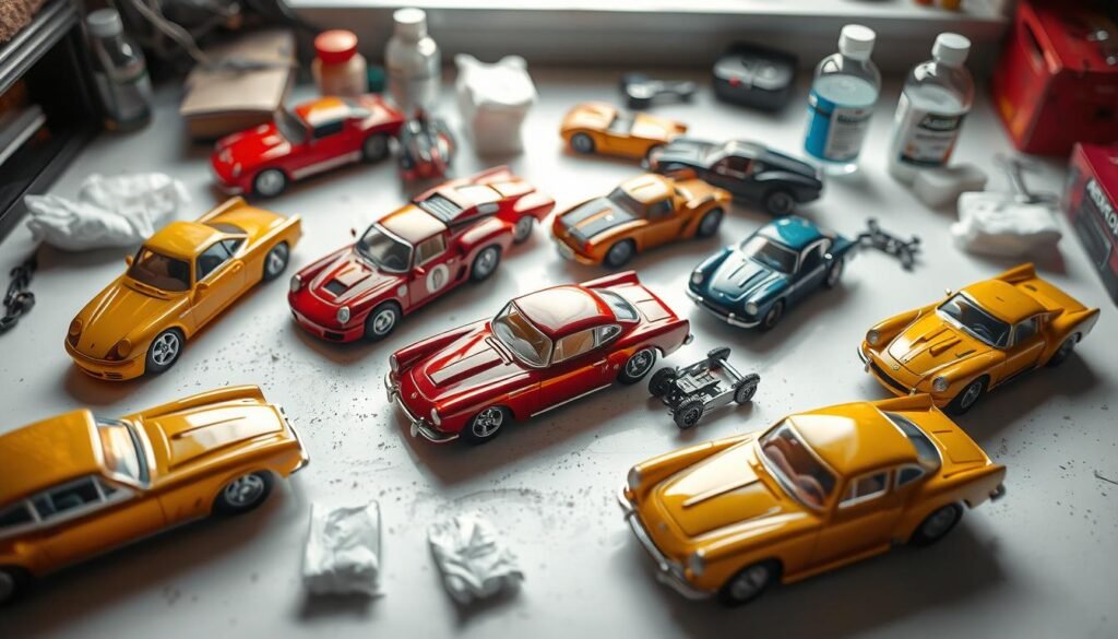 cleaning metal toy cars