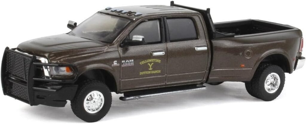 Collectibles Greenlight 44980-F Yellowstone 2018-Current TV Series - John Dutton’s 2017 Ram 3500 Laramie Dually - Yellowstone Dutton Ranch 1:64 Scale Diecast