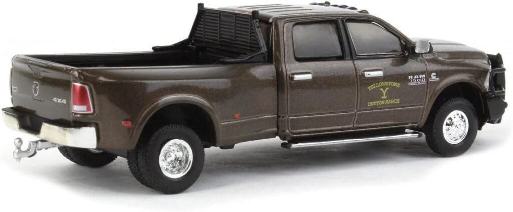 Collectibles Greenlight 44980-F Yellowstone 2018-Current TV Series - John Dutton’s 2017 Ram 3500 Laramie Dually - Yellowstone Dutton Ranch 1:64 Scale Diecast