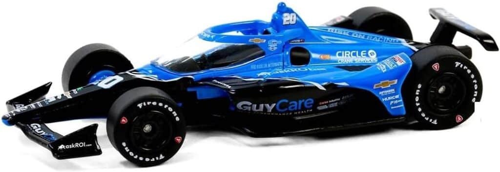 Dallara 11603 2024 NTT IndyCar Series - #20 Ed Carpenter/Ed Carpenter Racing, GuyCare 1:64 Scale 500 Diecast