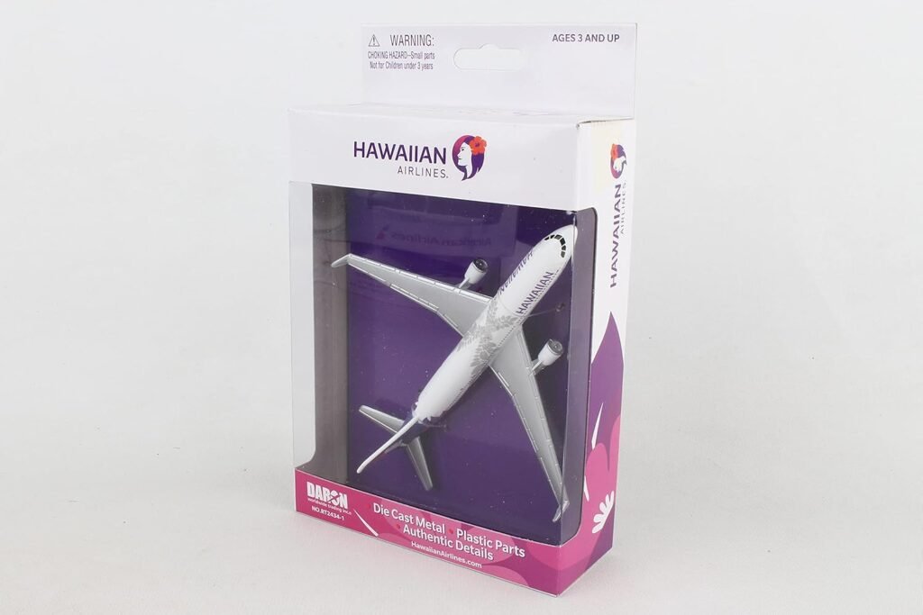 Daron Hawaiian Airlines Single Plane , White