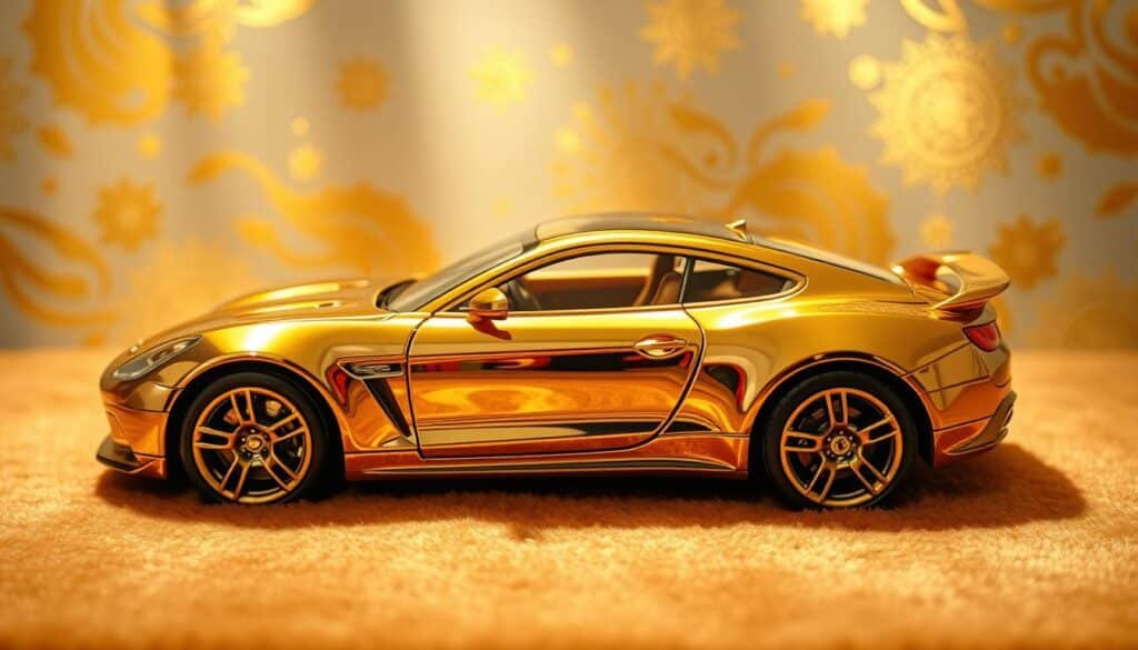 do diecast cars labeled 24k gold really contain gold