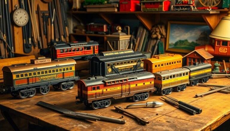 does anyone still collect vintage roundhouse diecast train car kits