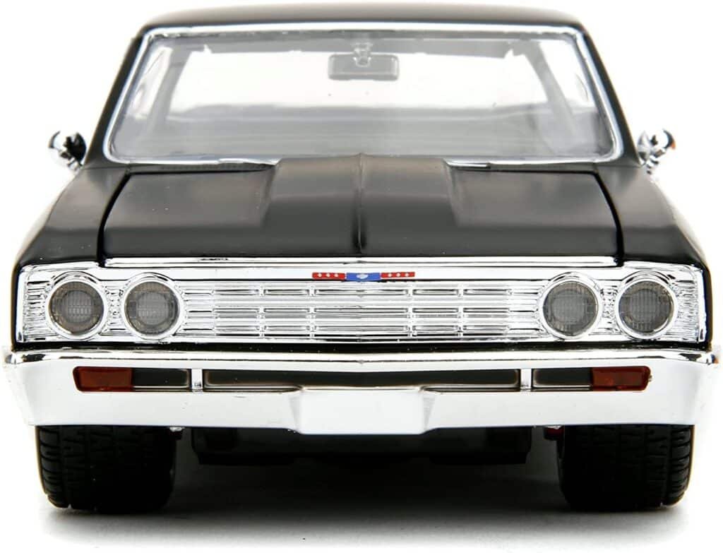Fast  Furious Fast X 1:24 1967 Chevy El Camino Die-Cast Car, Toys for Kids and Adults,Black