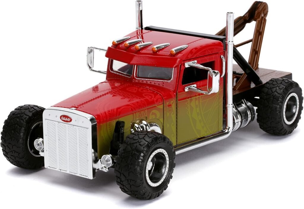 Fast  Furious Presents: Hobbs  Shaw Hobbs 1:24 Custom Peterbilt Truck Die-cast Car, Toys for Kids and Adults