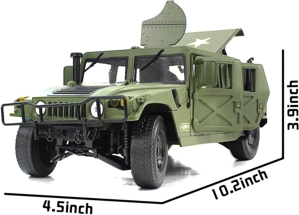 fisca 1/18 Scale Model Car Metal Diecast Military Armored Vehicle Battlefield Truck