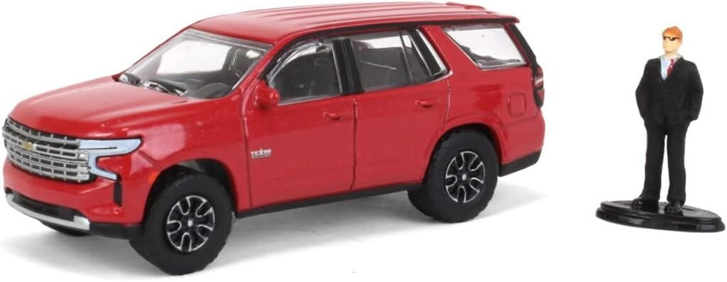 Greenlight 97140-F The Hobby Shop Series 14-2022 Chevy Tahoe LT Texas Edition with Man in Suit 1:64 Scale Diecast