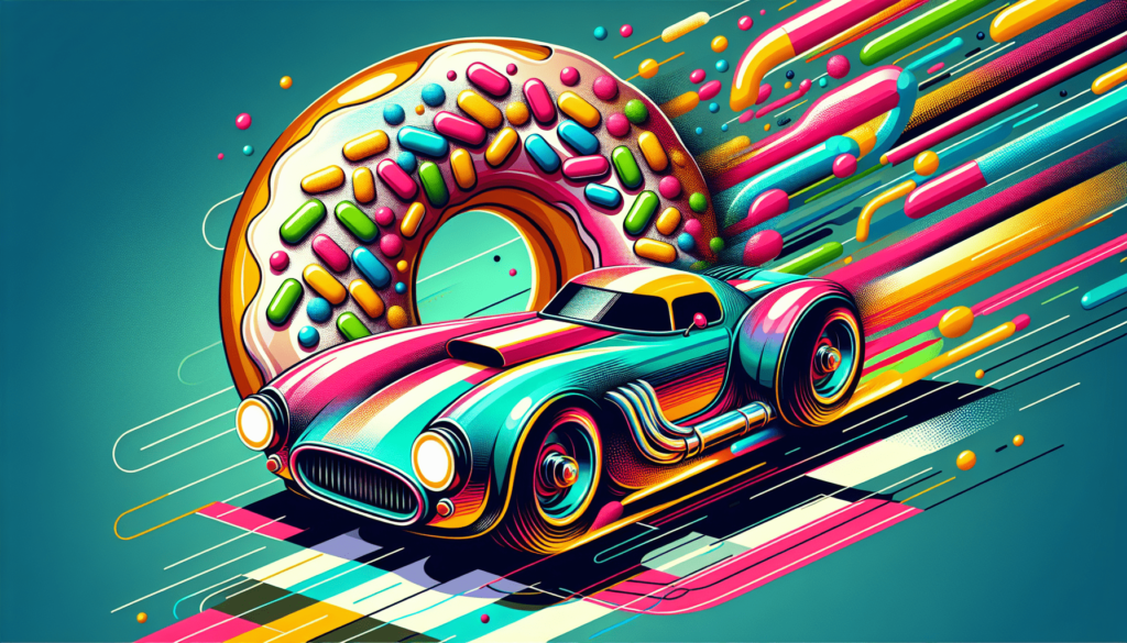 Hot Wheels Donut Drifter Fast Foodie 1:64 Scale Diecast Car