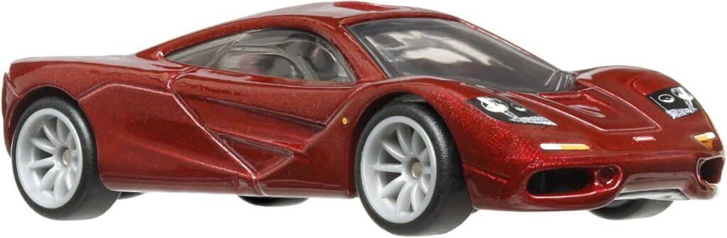 Hot Wheels Premium Car Culture Circuit Legends Toy Vehicle, 1:64 Scale Die-Cast McLaren F1 for Collectors, Real Riders Tires, Metal/Metal