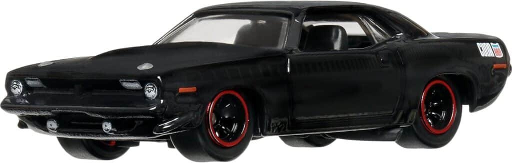 Hot Wheels Toy Car, Premium Fast  Furious 1:64 Scale Die-Cast 1970 Plymouth AAR Cuda for Collectors Inspired by Fast Movie Franchise
