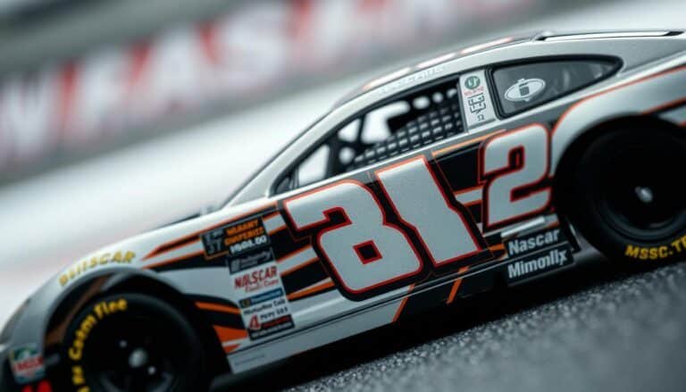 how are nascar diecast numbered
