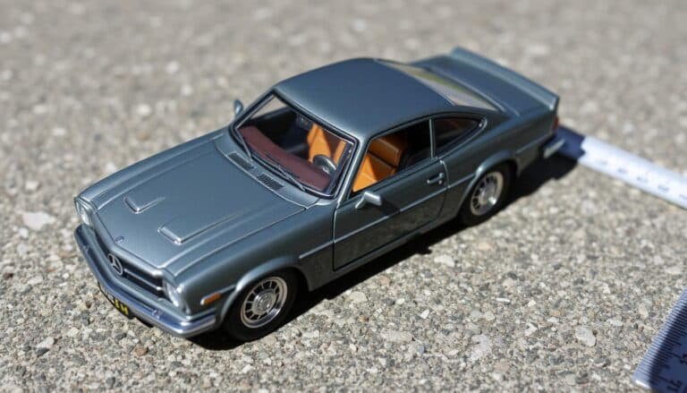 how big is 1 43 scale diecast