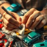 how to clean diecast cars