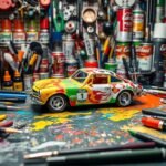 how to custom paint diecast cars