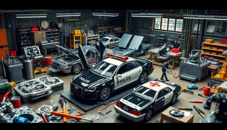 how to make diecast police car