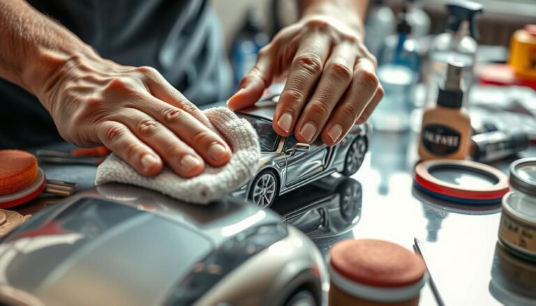 how to polish diecast cars