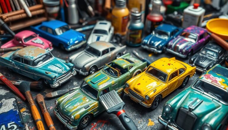 how to remove paint from diecast cars