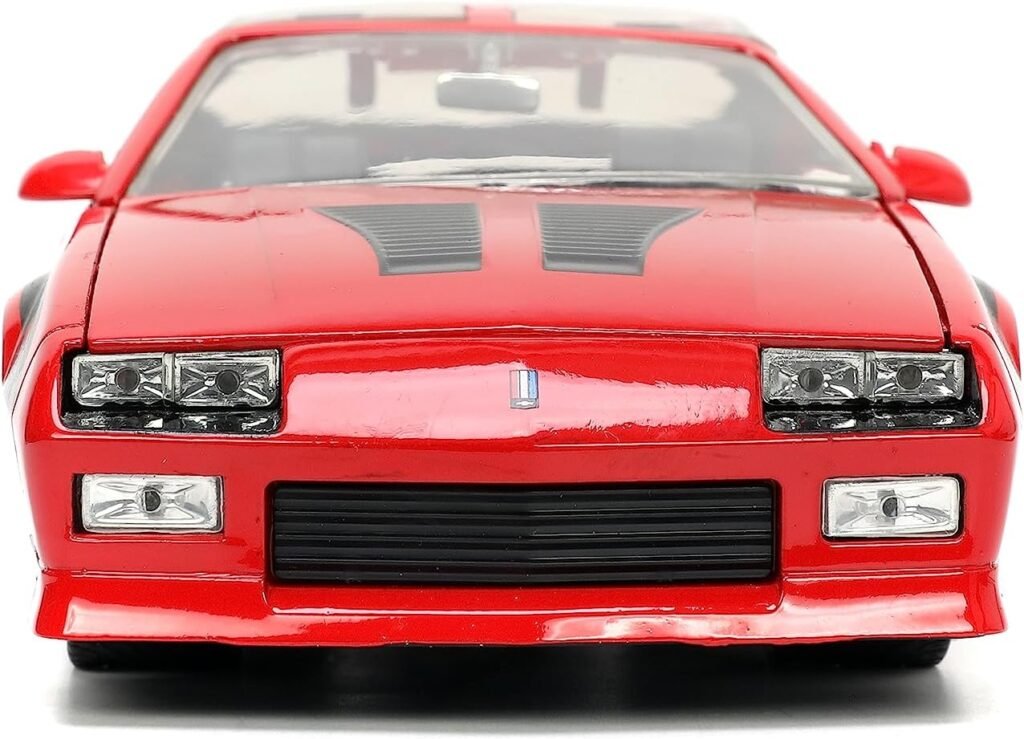 Jada Toys Big Time Muscle 1:24 1985 Chevy Camaro Die-Cast Car (Red), Black
