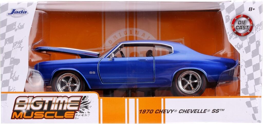 Jada Toys Big Time Muscle 1970 Chevy Chevelle SS Blue 1: 24 Diecast Vehicle