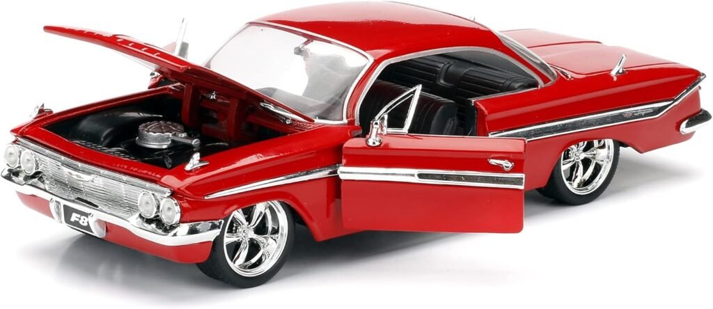 Jada Toys Fast  Furious 8 1:24 Diecast - Doms Chevy Impala Vehicle , Red