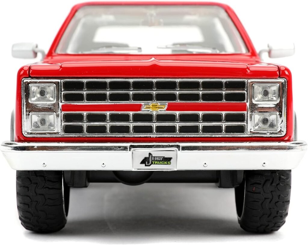Jada Toys Just Trucks 1:24 1980 Chevrolet Blazer K5 Die-cast Car Red/Black, Toys for Kids and Adults