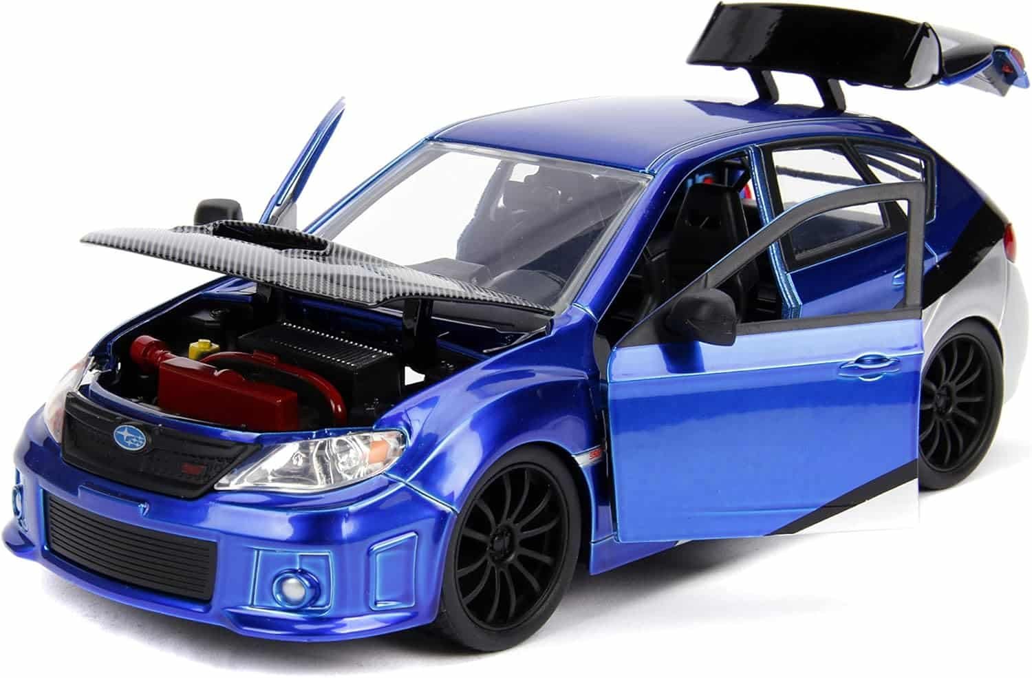 Jada Toys Rubber Tires 1:24 Fast & Furious – Brian’s Subaru Impreza WRX STI, Blue (99514) Review