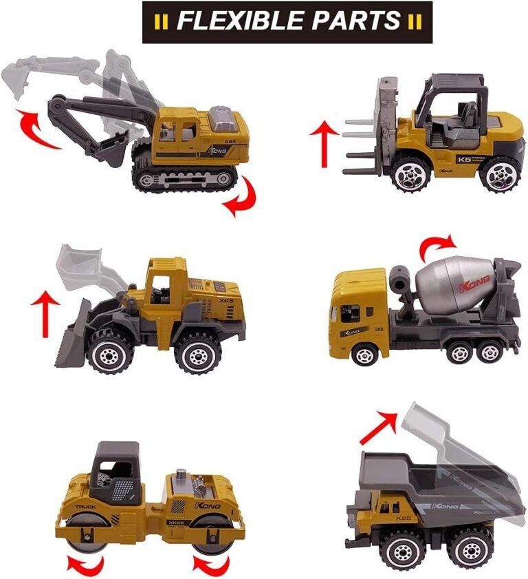 Kids Diecast Construction Vehicles Set Review