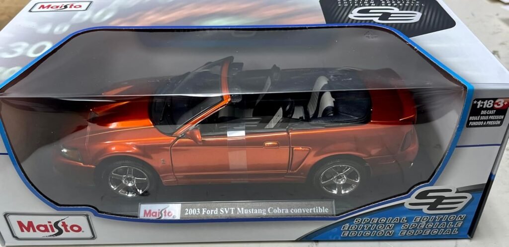 koenig-tom Maisto 2003 Ford SVT Mustang Cobra Convertible 1/18 Special Edition DieCast (Copper)