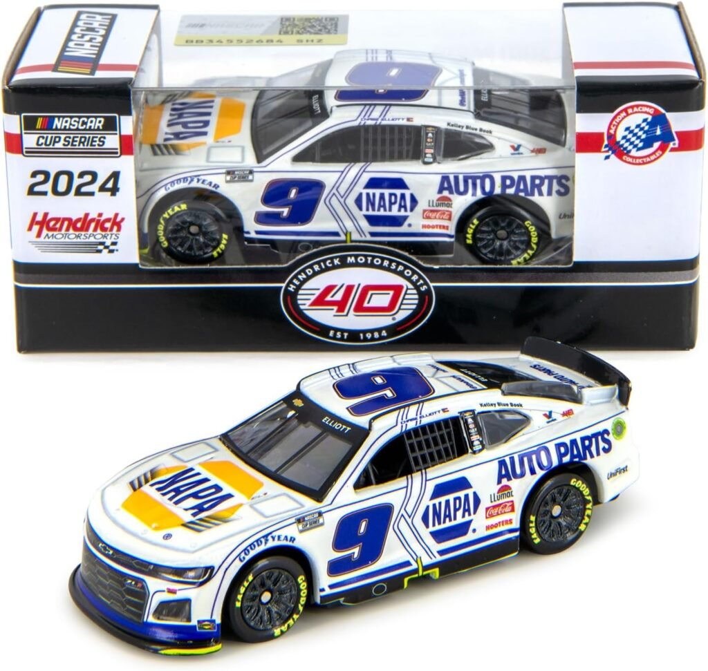 Lionel Racing Chase Elliott 2024 NAPA White Diecast Car 1:64 Scale