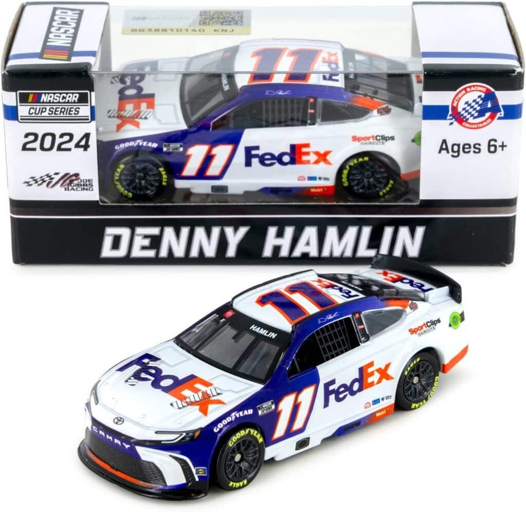 Lionel Racing Denny Hamlin 2024 FedEx Diecast Car 1:64 Scale