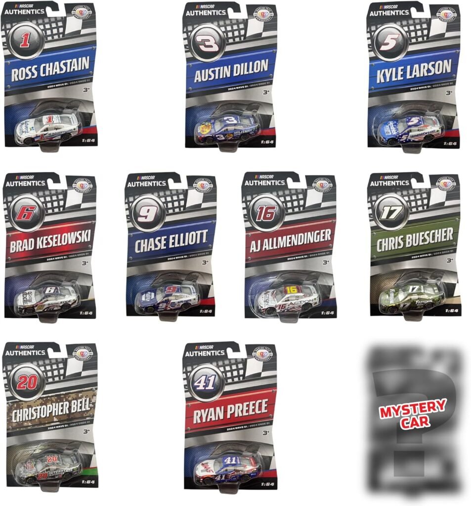 Lionel Racing NASCAR Authentics 2024 Wave 01 1:64 Scale HT Die-cast 10-Pack