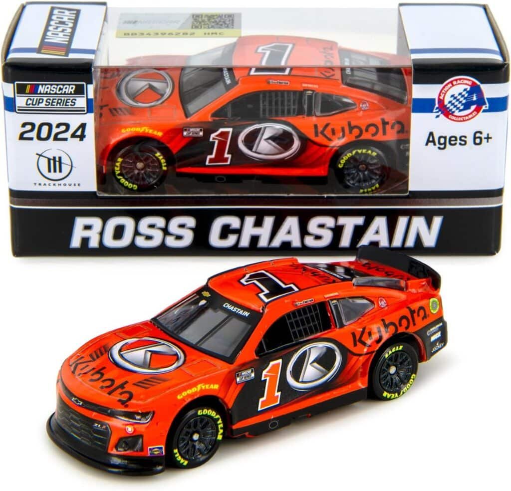 Lionel Racing Ross Chastain 2024 Kubota Diecast Car 1:64 Scale