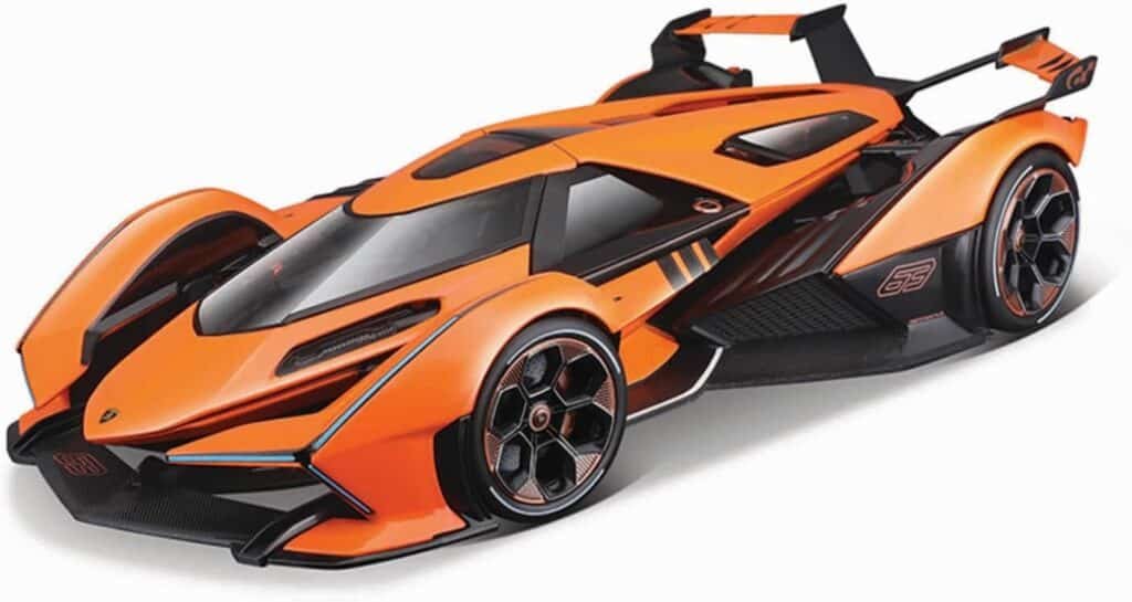 Maisto Lamborghini V12 Vision Gran Turismo Orange Metallic Special Edition 1/18 Diecast Model Car