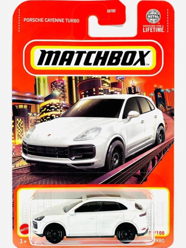 Matchbox Porsche Cayenne Turbo 1:64 Scale Die-Cast Vehicle, White, 27/100