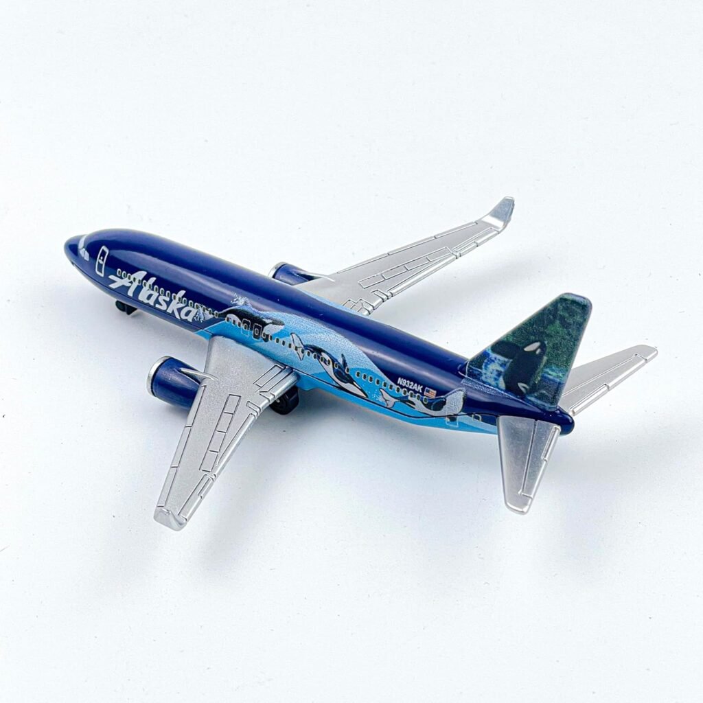 Model Airplane, Alaska West Coast Wonders Whales Planes Model Aircraft Suitable for Collection and Christmas, Birthday Gifts