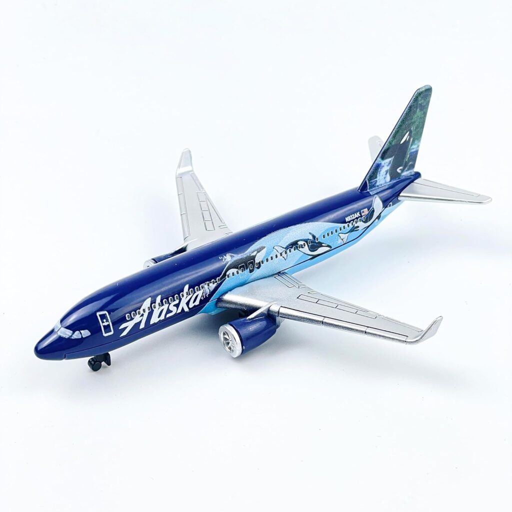 Model Airplane, Alaska West Coast Wonders Whales Planes Model Aircraft Suitable for Collection and Christmas, Birthday Gifts