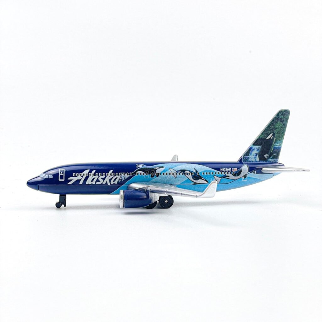 Model Airplane, Alaska West Coast Wonders Whales Planes Model Aircraft Suitable for Collection and Christmas, Birthday Gifts