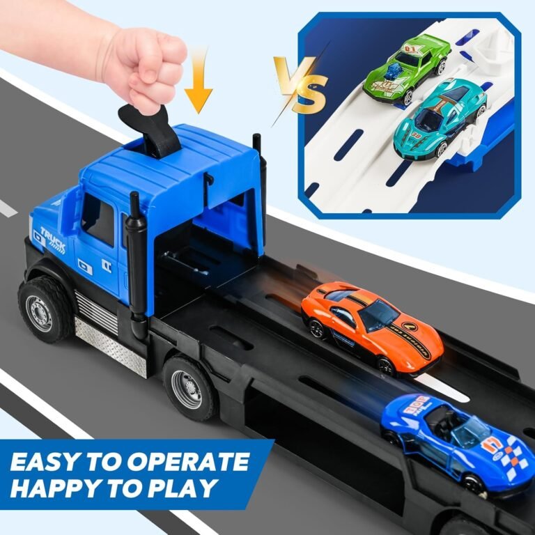 MOONTOY Carrier Truck Race Track Review