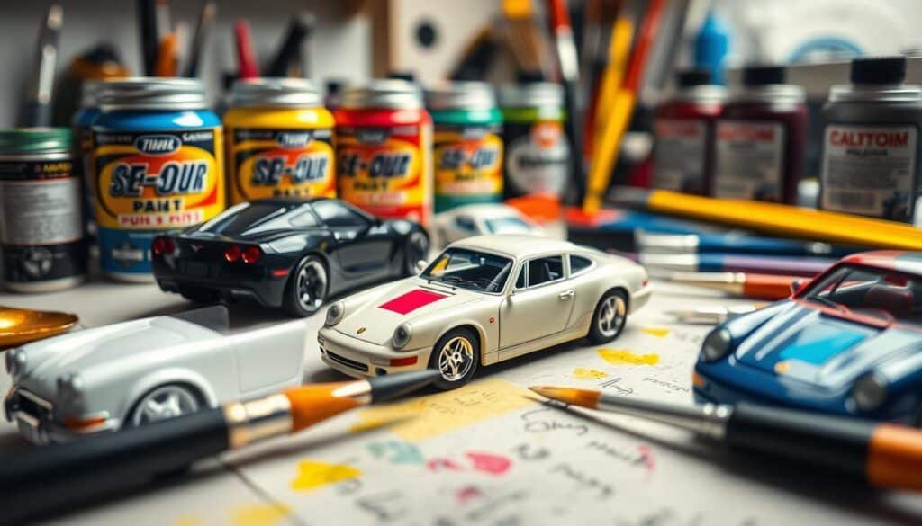 painting diecast models
